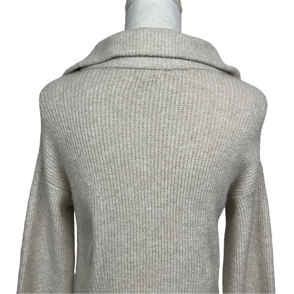 MAURICES Women’s Pullover 1/4 Zip Sweater Sz Small Ivory Color Stretch LS - Picture 6 of 12